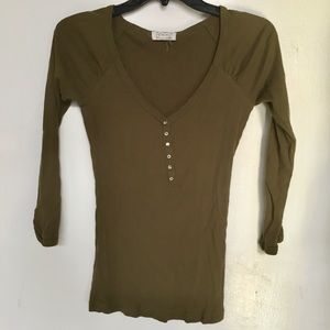 Olive 3/4 sleeve T